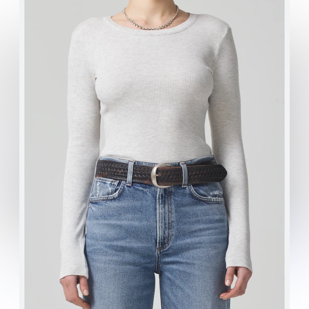 Citizens of Humanity ADELINE TOP IN HEATHER GREY